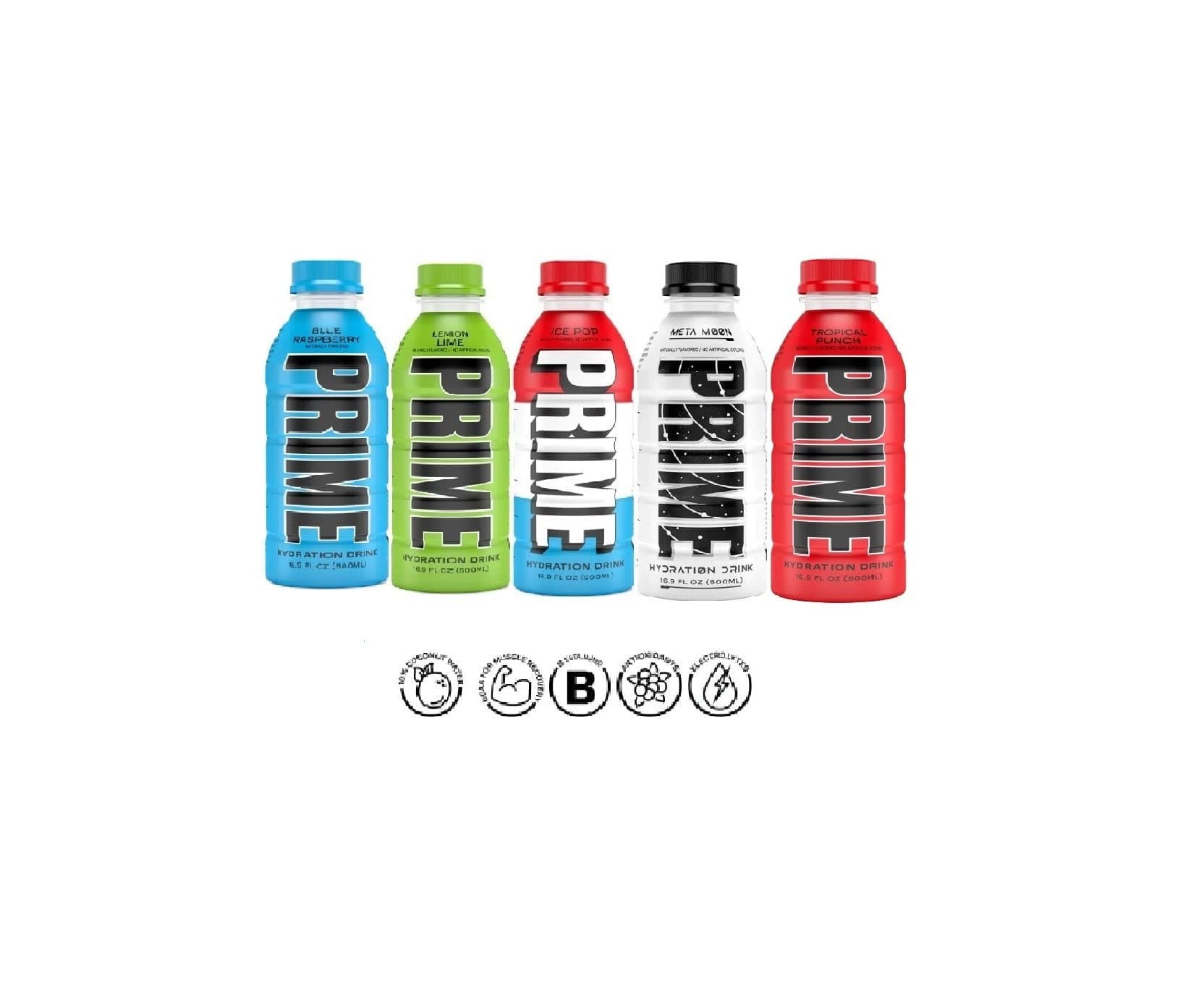 5 Flavors Combo Prime Hydration Zero Sugar Variety Pack
