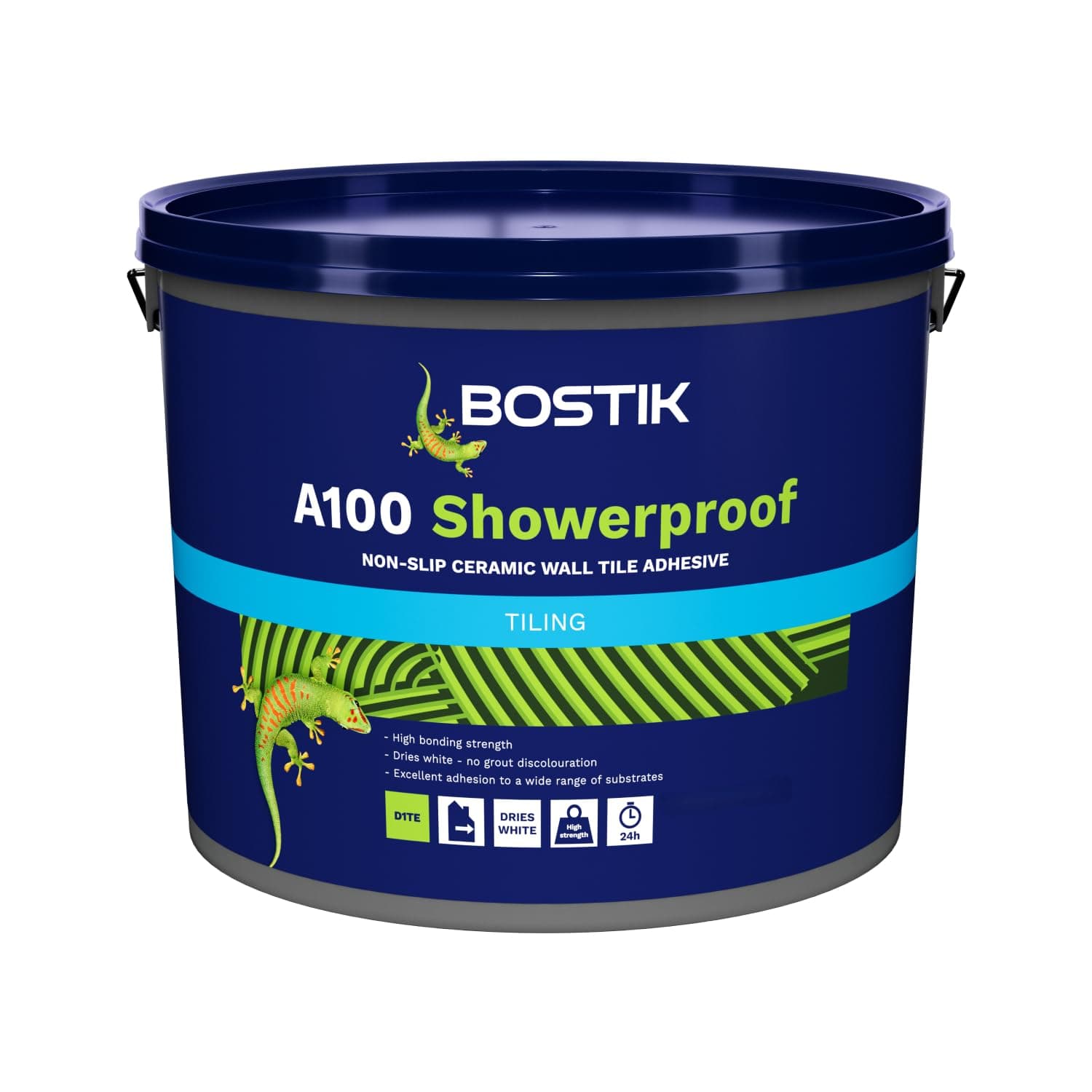 Bostik A100 Showerproof Wall Tile Adhesive 10L, White