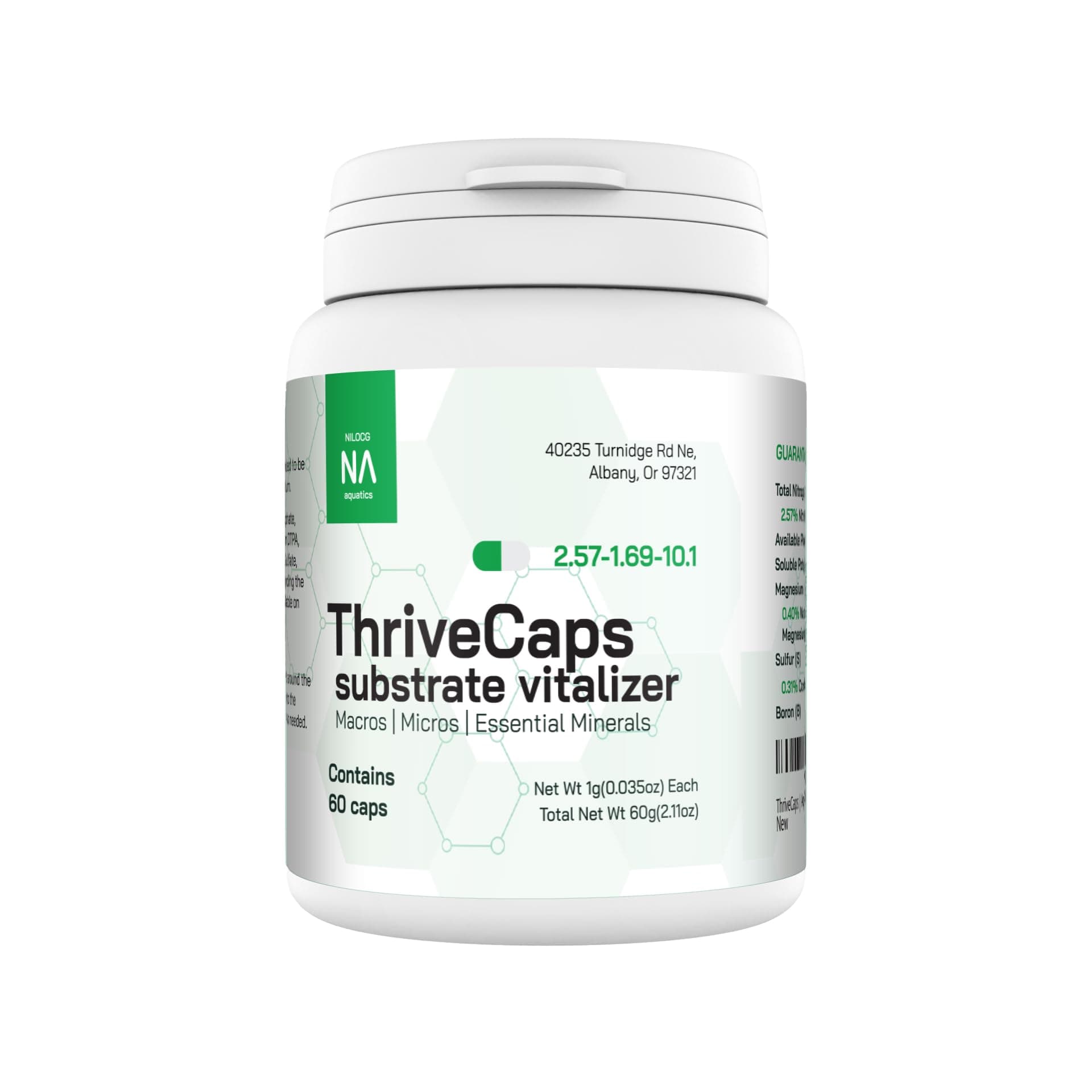 ThriveCaps | Aquarium Root Fertilizer Tabs Caps 60 Count