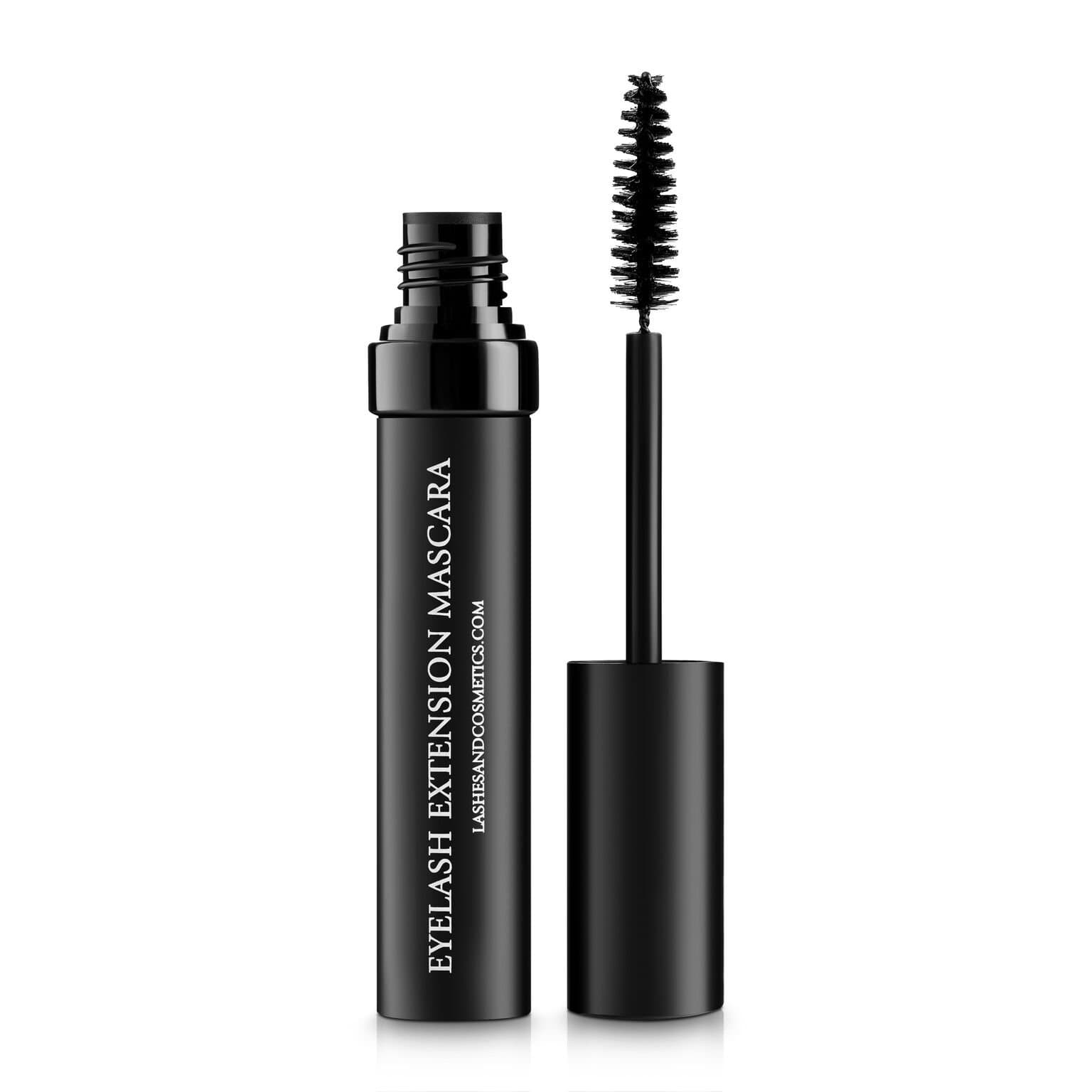 Oil‑Free Mascara for Lash Extensions – Safe for False Lashes, Water-Resistant, Clump-Free, Sensitive Eyes & Contact Lens Friendly (Black, 0.41 fl oz)