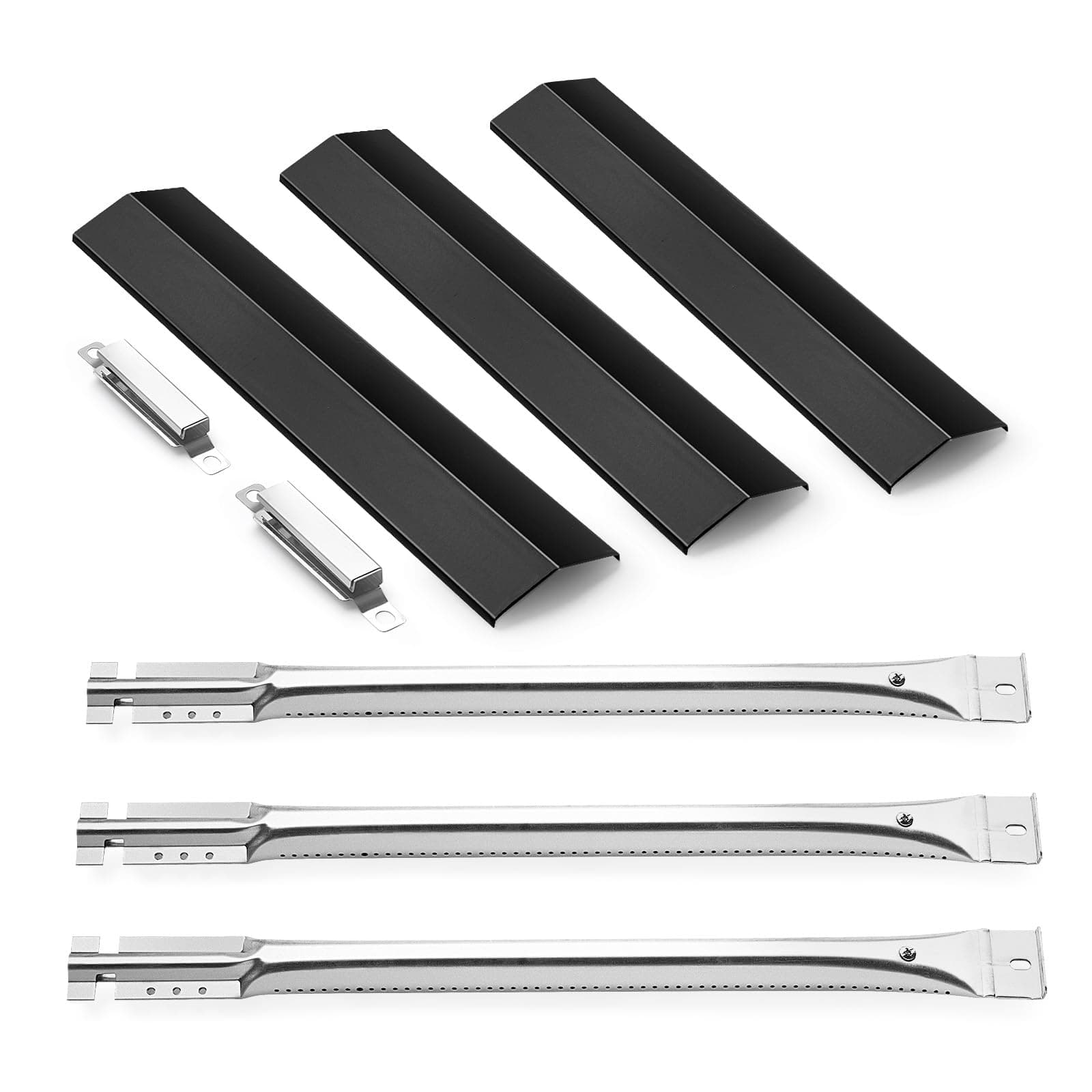 Grill Parts for Oklahoma Joe's Longhorn Combo 3-Burner, Grill Replacement for Charcoal/Gas Smoker, Heat Plate Shield 12201767 14201767 15202029 16202046 Grill, Tube & Crossover Tubes for Oklahoma Joe