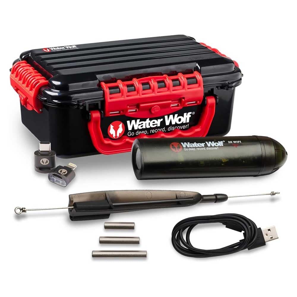 2K WiFi Underwater Fishing Camera | HD Casting & Trolling Video Recorder for Freshwater & Saltwater | Waterproof Action Cam for Anglers, Kayak Fishing, Boat Gear, Fish Finder Accessory