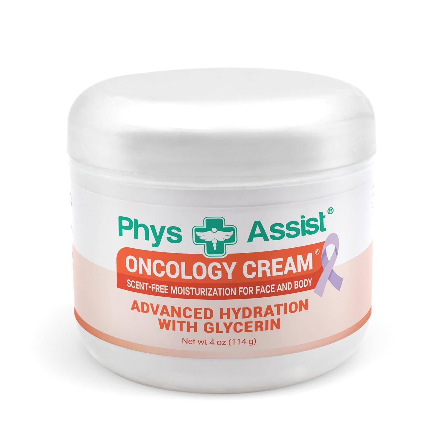PhysAssist Oncology Recovery Cream: 4 oz Unscented, Super Moisturizing for Dry, Itchy, Sensitive Skin