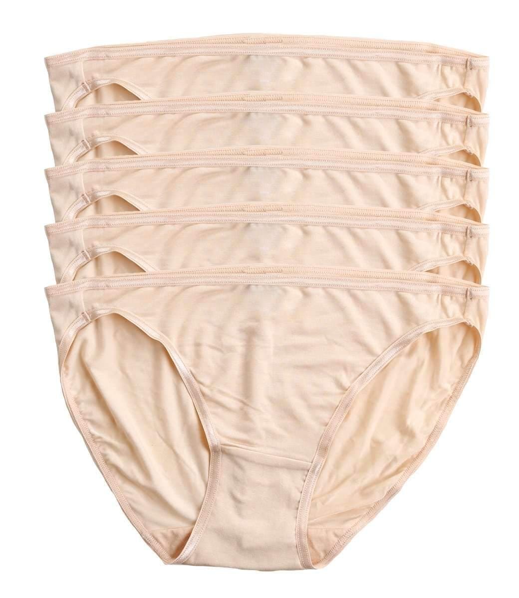FelinaSmooth Low Rise Bikini Panties - Seamless Underwear for Women, Panties for Women (5-Pack)