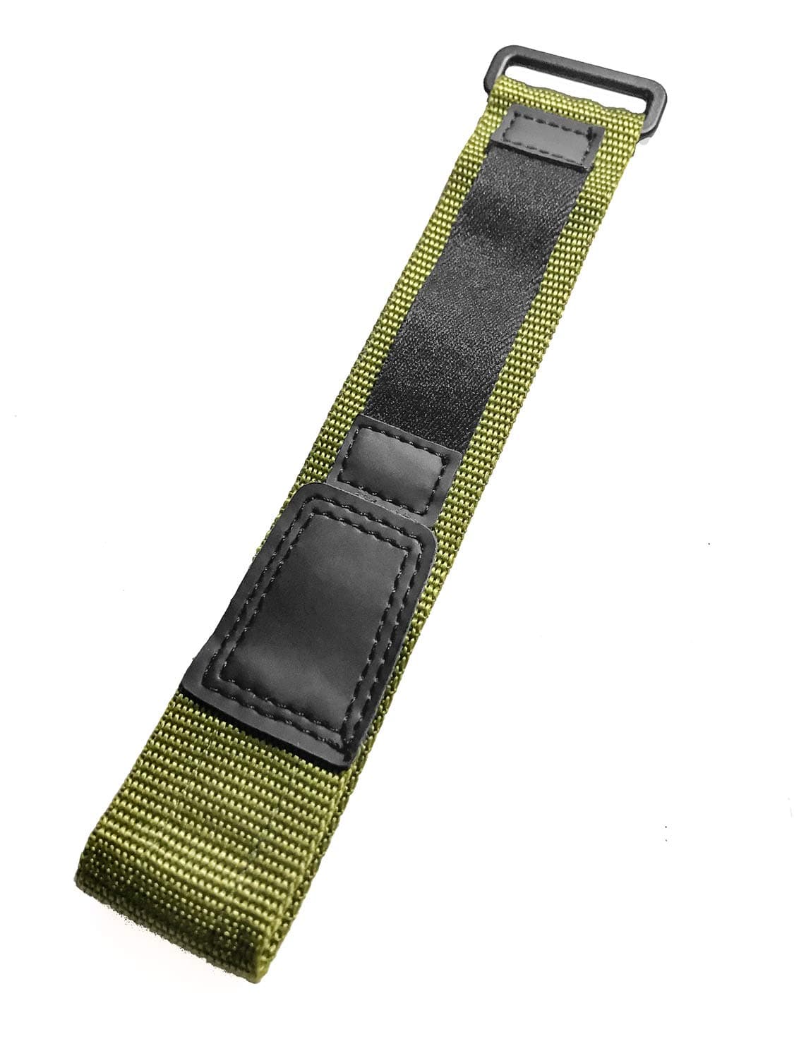 Comfort Strap17-22mm Adjustable-Length, Military Green, Nylon Watch Strap | Heavy Duty, Hook and Loop, Sport Replacement Wrist Band | Unisex
