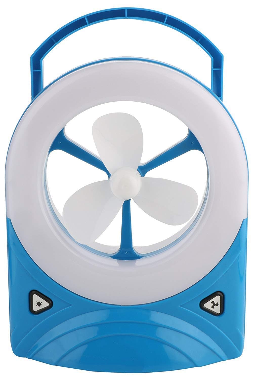 SPACELiFE Limra SL-5560 Rechargeable Fan with Super Bright Emergency Light Table Lamp 1300 mAh Battery 4 W Hand handle 28 SMD Lights (Multicolour)