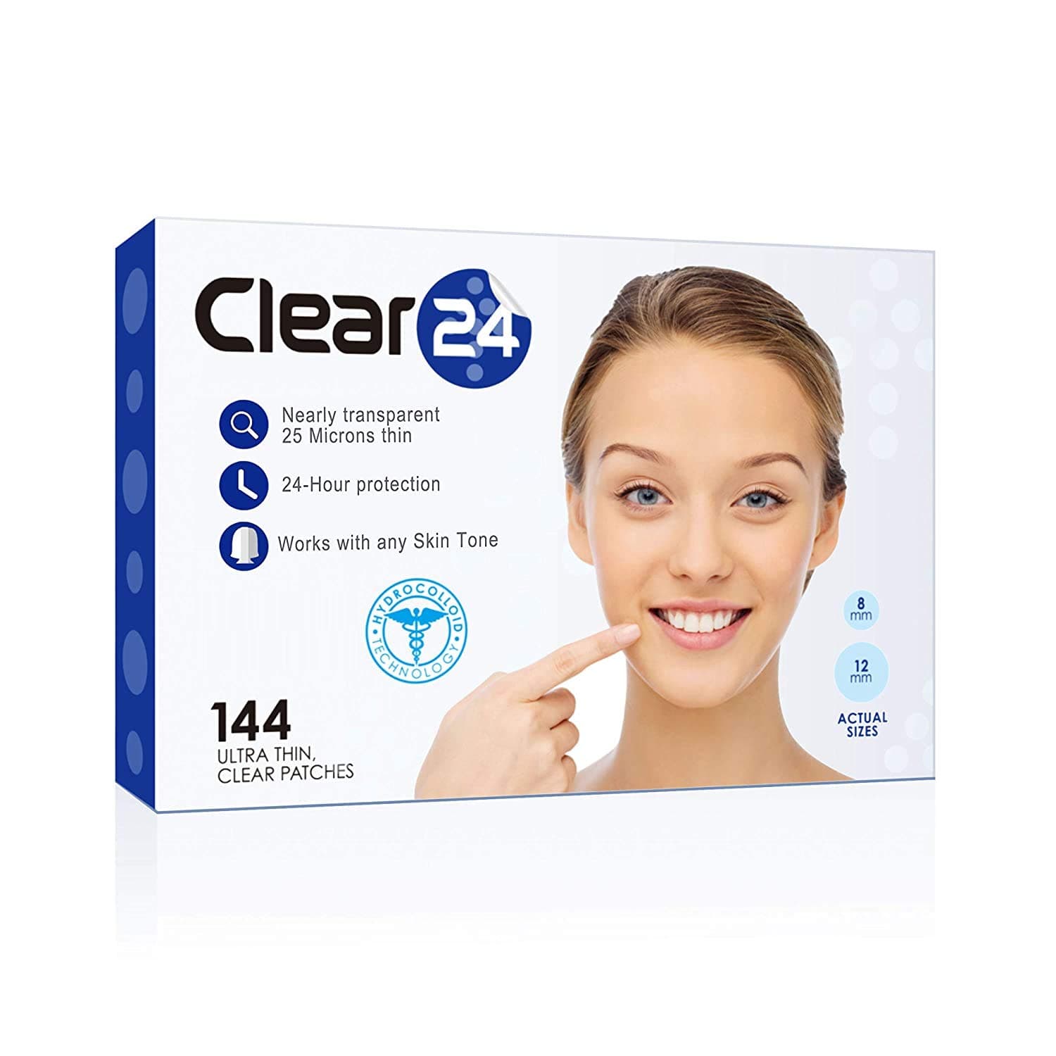 Ultra Thin Pimple and Blemish Cover Patch - Ideal for Day Use, 144 Patches