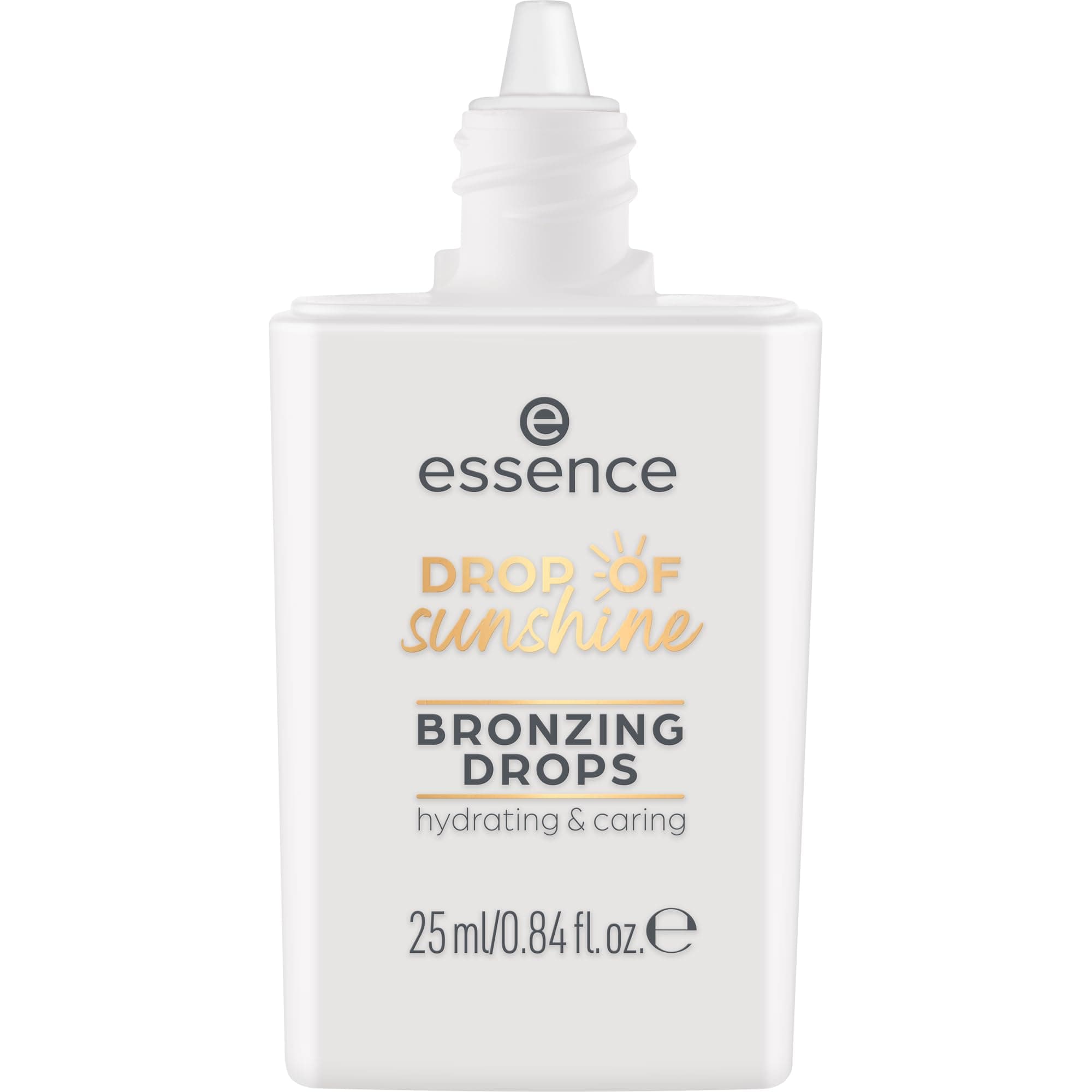 essence Drop of Sunshine Bronzing Drops, Bronzer, Brown, Moisturising, with Vitamins, Nourishing, Natural, Radiant, Vegan, Oil-Free, Paraben-Free, No Microplastic Particles, Pack of 1 (25 ml)
