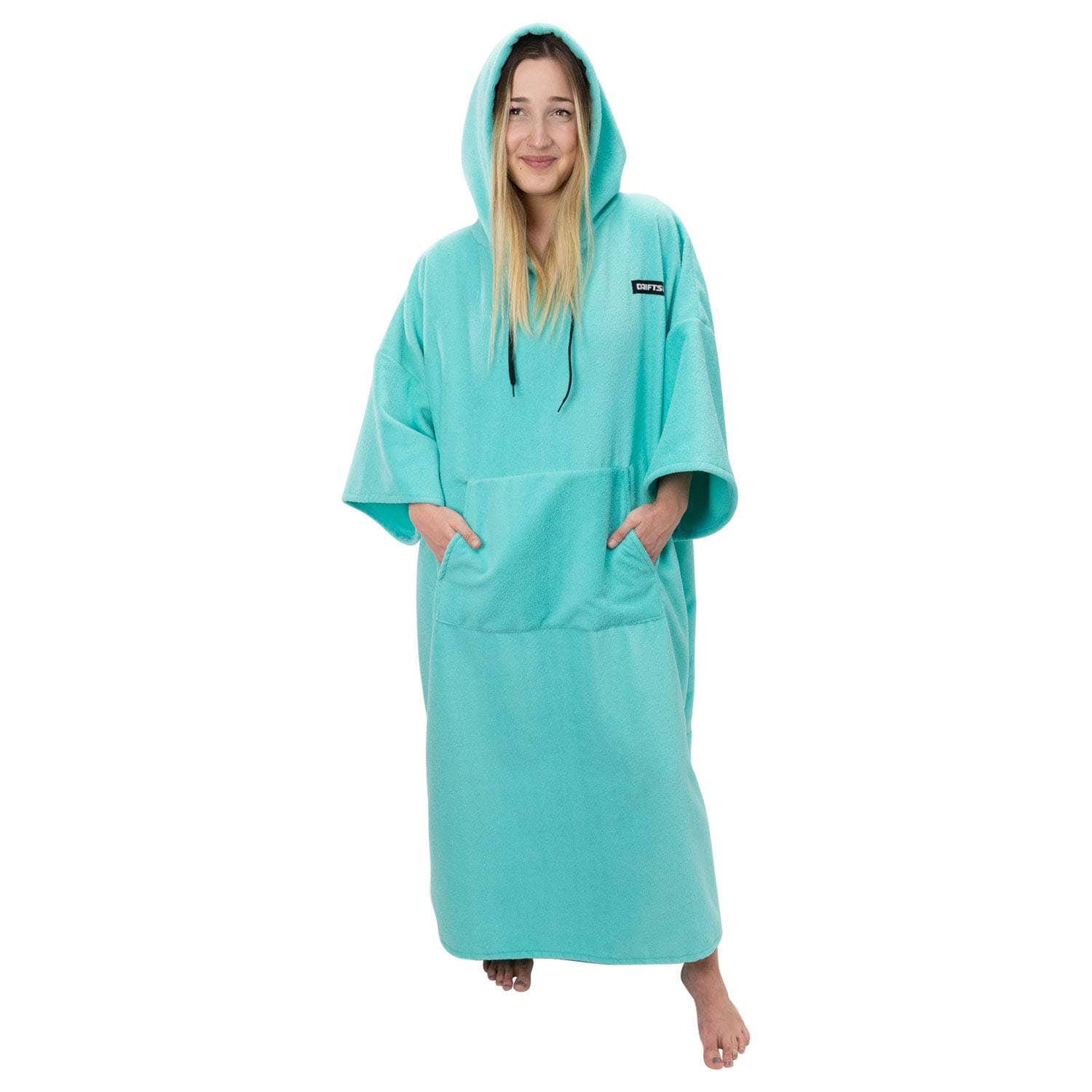 Driftsun Surf Poncho, Privacy Changing Robe Poncho - Light Teal