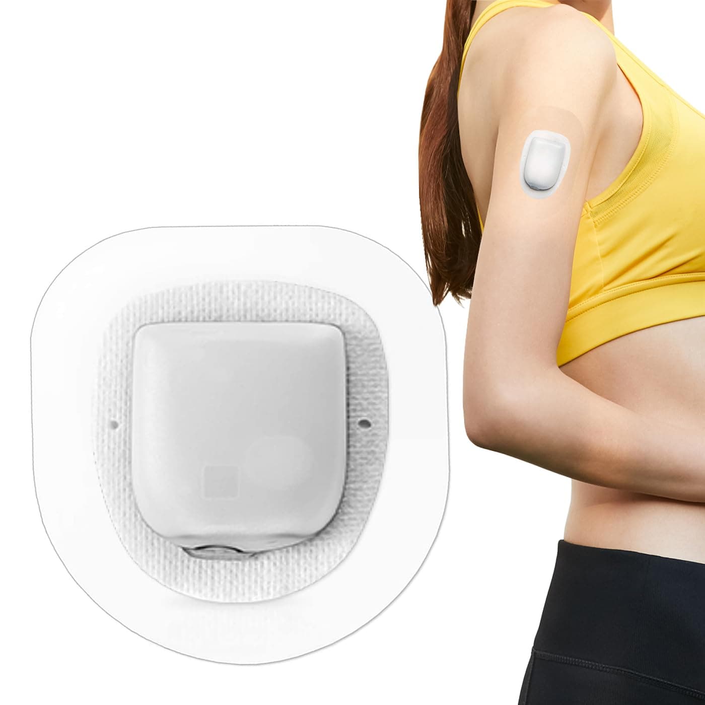 Omnipod Adhesive Patches - 55 PCS Waterproof Sensor Covers- CGM Tape and Transparent Overpatches