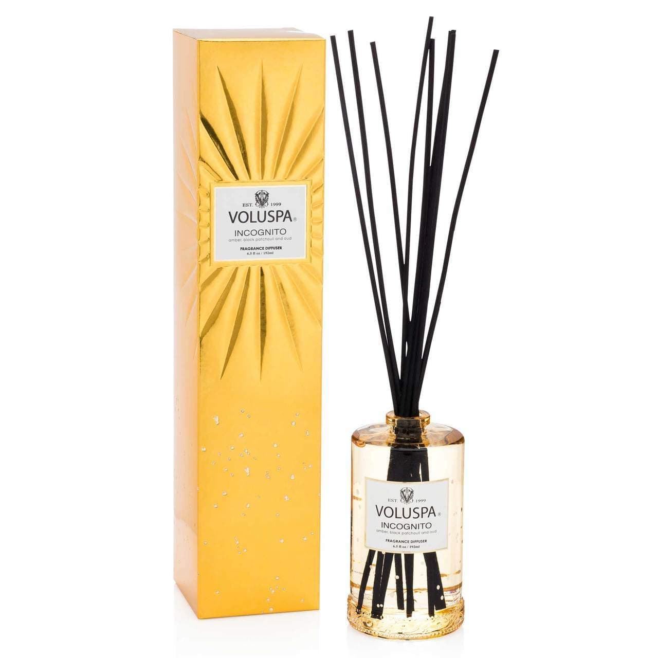 Voluspa Vermeil 6.5oz Oil and Ratan Reed Diffuser Incognito