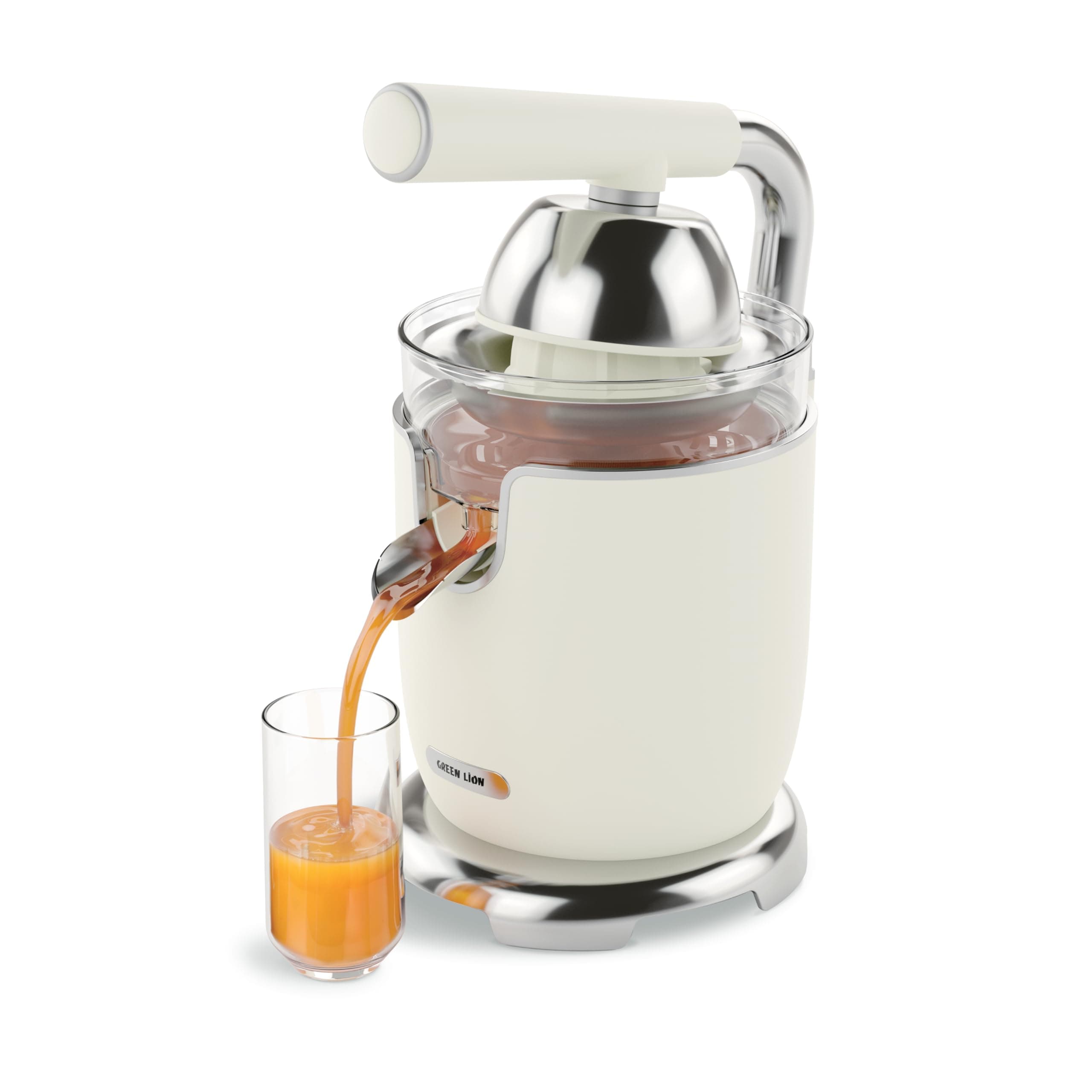 Green Lion Vintage Citrus Juicer, Juice Squeezer with Handle, 400ml Juice Capacity, Powerful 170w Copper Motor, Drip-Free Spout Citrus Press Fruit Squeezer, Pressing Lever Arm, Dishwasher Safe Juicer