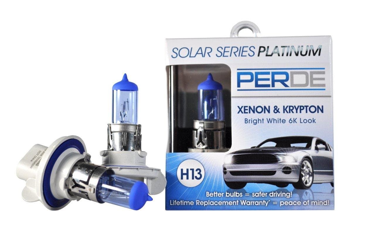 PERDEReplacement for Solar Series Platinum H13 Xenon-Enhanced Halogen Bulbs Left & Right Pair