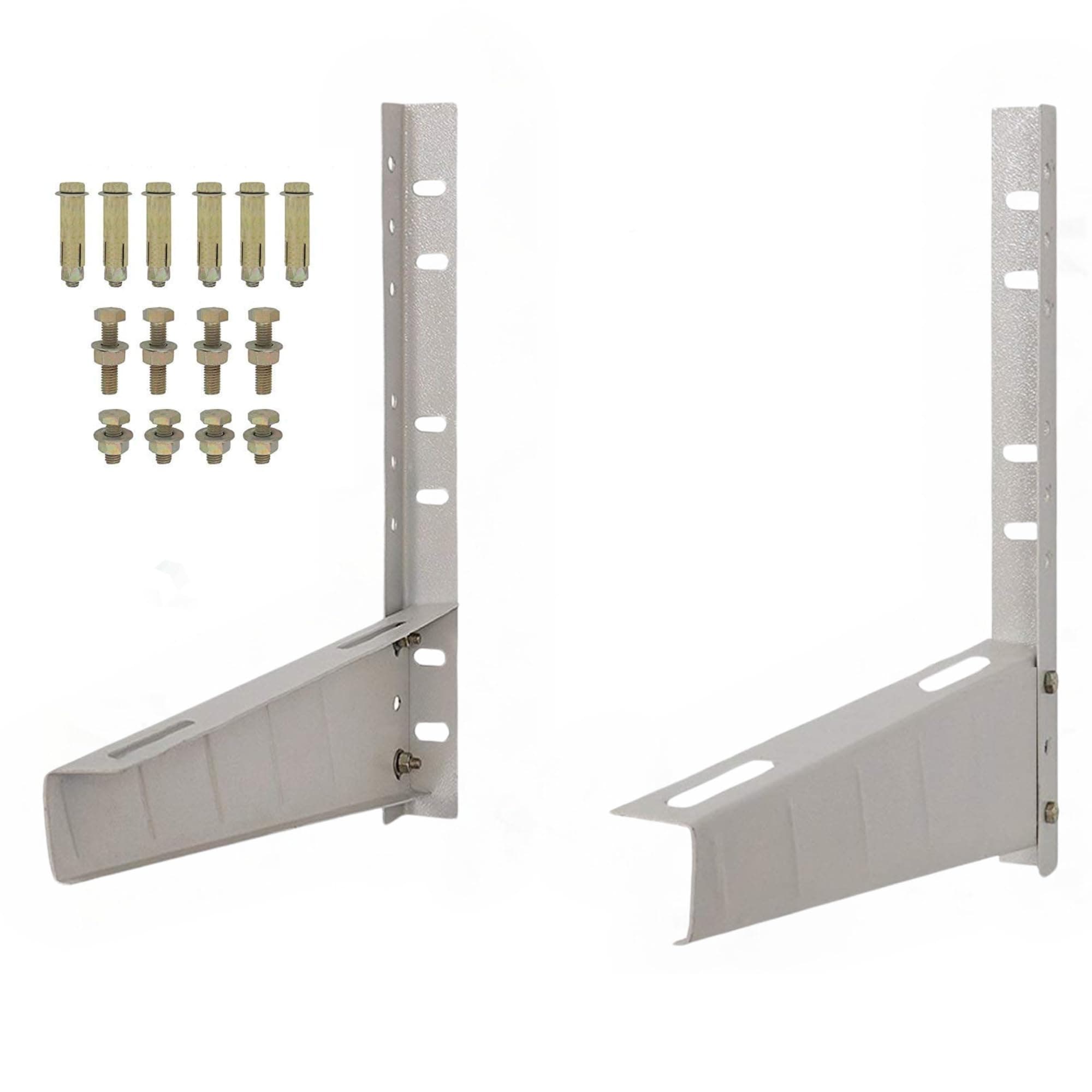 AMPEREUS® Universal AC Outdoor Unit Stand for 1 Ton to 2.5 Ton – Heavy-Duty Wall Mounting Brackets, Compressor Clamp Holder, Sturdy Outer Unit Support for Safe & Stable Installation