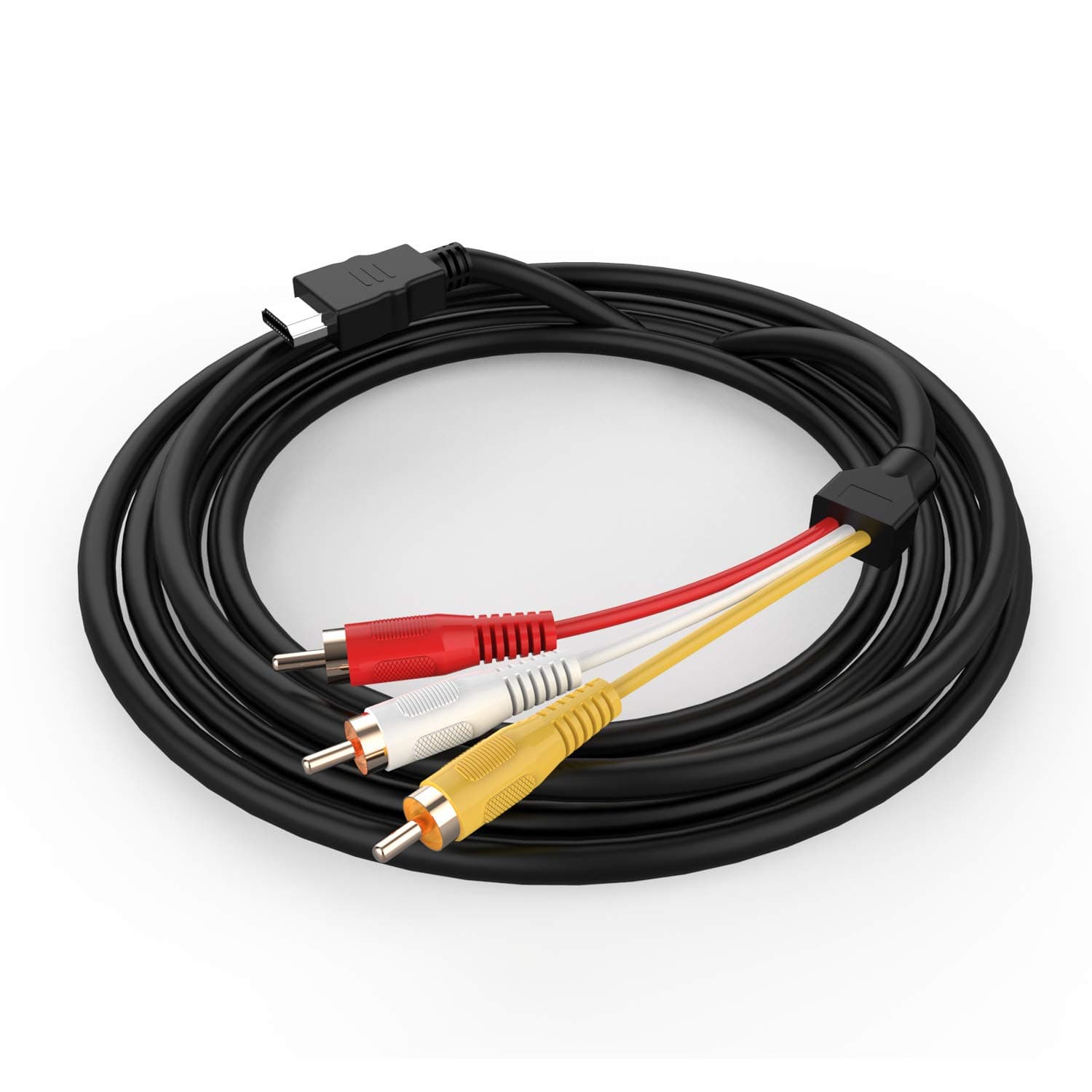 HDMI to RCA Cable, HDMI to AV Adapter HDMI to 3-RCA Composite Cord Transmitter