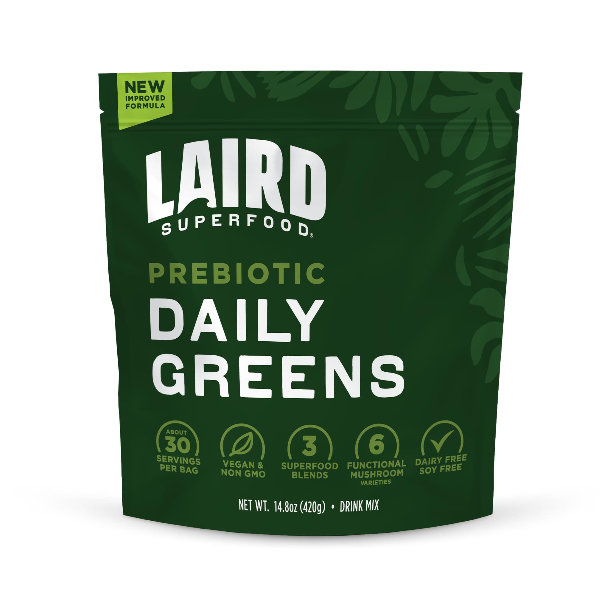 Laird Superfood Prebiotic Daily Greens Powder – Essential Vitamins & Minerals...