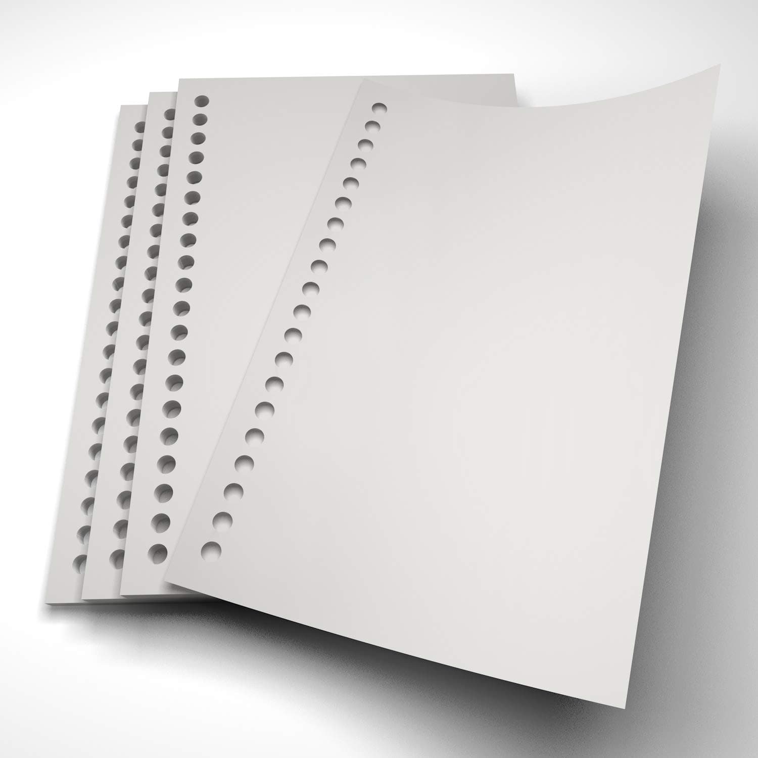 20-Hole Ring Binder Loose Leaf Paper, A5 Filler Paper Blank (A5 180 Sheets - 360 Pages, Blank)