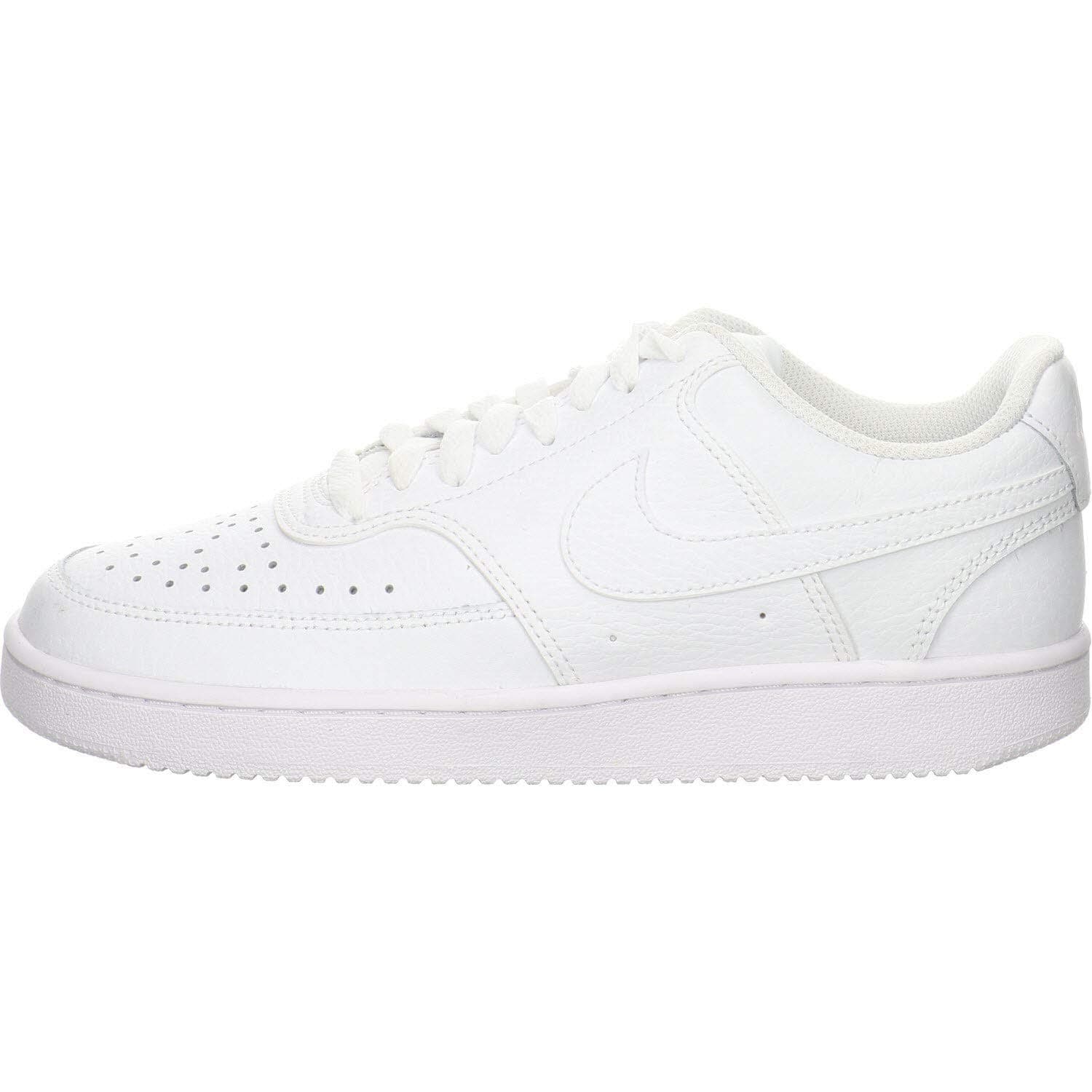 Nike Women's WMNS Nike Court Vision Low Sneaker Shoes, White, 9.5 Us