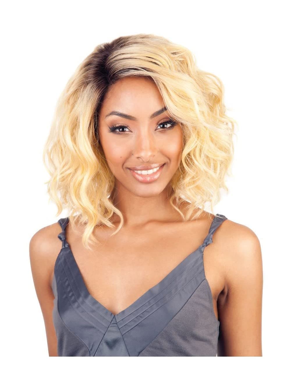 ISIS BROWN SUGAR Human Blended Lace Front Wig - BS206 (#1 - Jet Black)