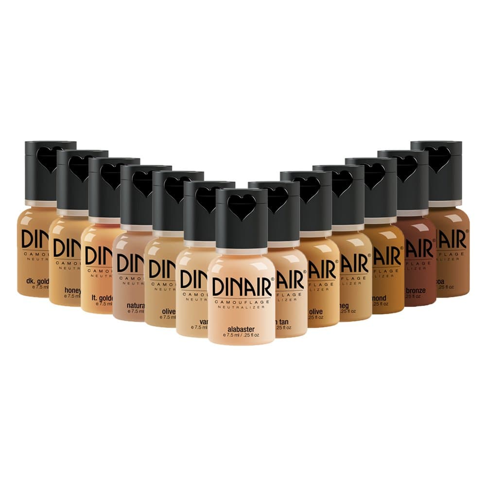 Airbrush Makeup Master Foundation Collection - Camouflage Neutralizer perfect to cover Scars, Acne, Tattoos, Under Eye Circles, Sun Spots, Vitiligo.