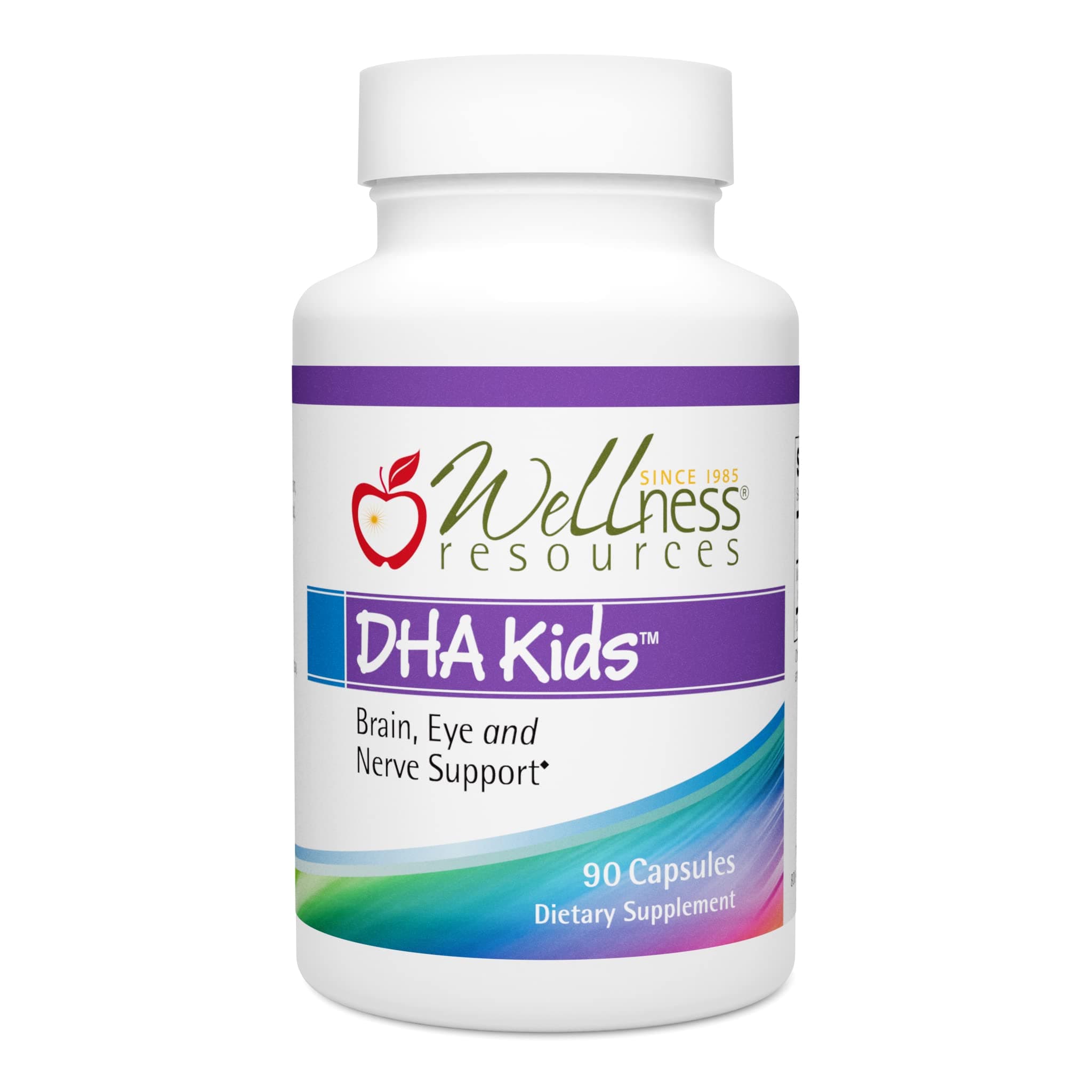 DHA Kids - Sugar Free Omega 3 for Children - Mercury-Free Fish Oil - Brain Health Supplement & Immunity Supplement - Eye and Nerve Support - 90 Softgel Capsules Omega 3