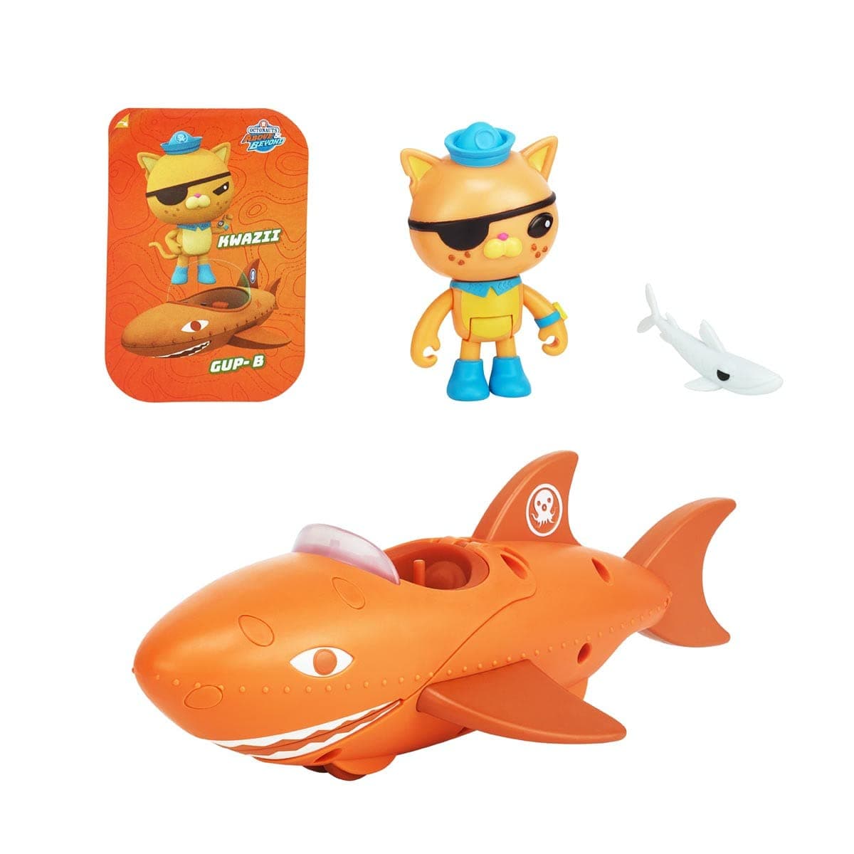 Octonauts Figure & Vehicle Gup-B & Kwazi S1