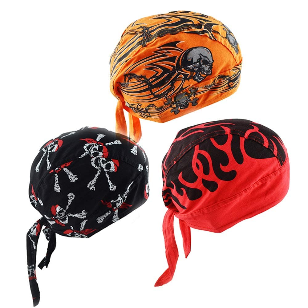 Cycling Doo RAG Skull Cap Hat Bandana Head Wrap Breathable Helmet Liner