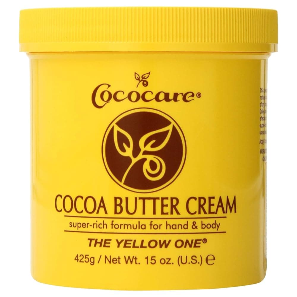 Cocoa Butter Cream - Hydrates and Softens Skin - Rich Cocoa Butter for Deep Moisture - Gentle Care - 15 Ounce