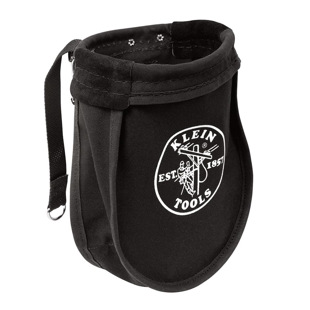 Utility Pouch Perfect for Carrying Nuts and Bolts, with Interior Pocket, Black No. 10 Canvas Klein Tools 51A