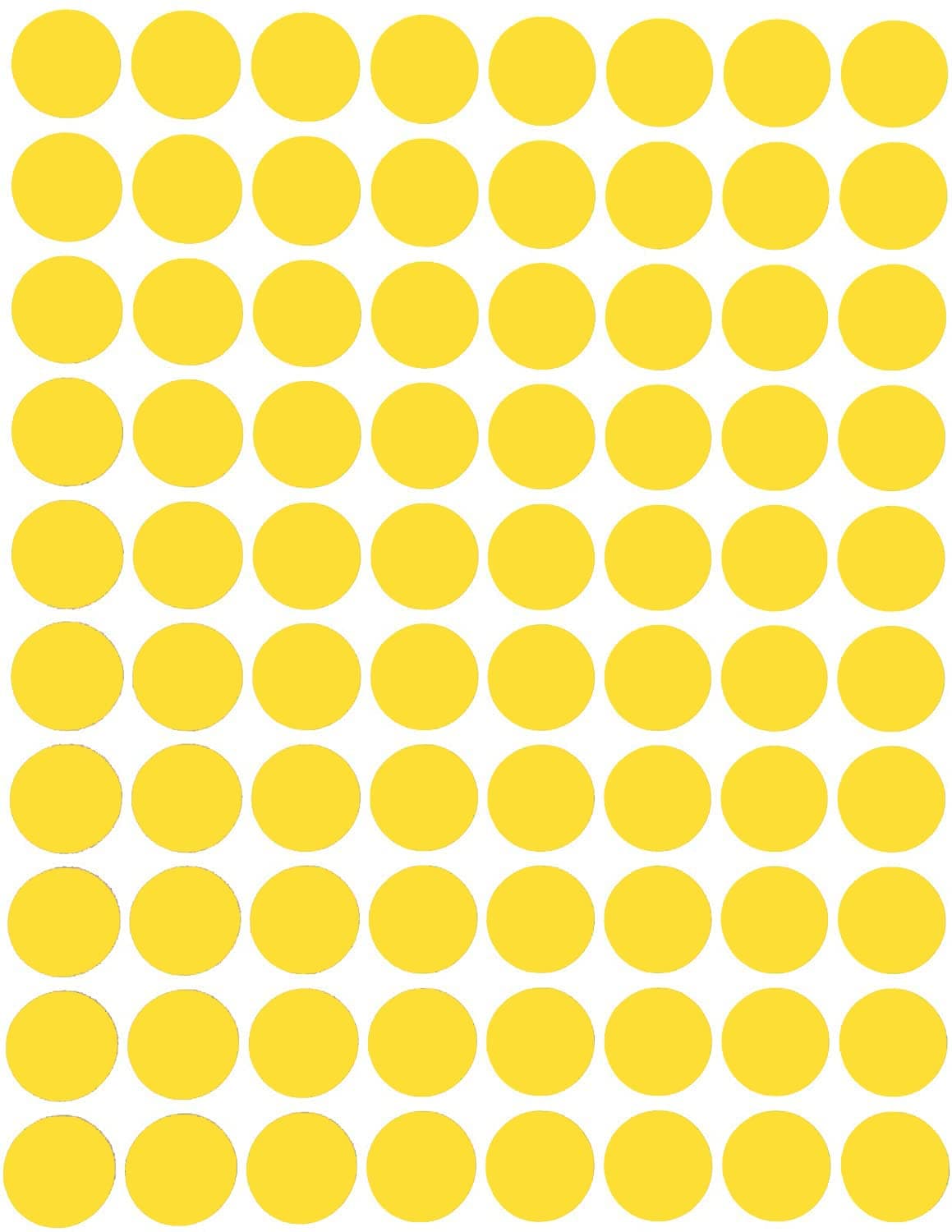 Royal Green Color Coding Labels - Round Stickers, Custom Circle Blank Labels for Easy Organizing Labels, Jars, Supplies, Boxes, Inventory for Office & Home - 15 Sheets, 1/2 Inch, Yellow