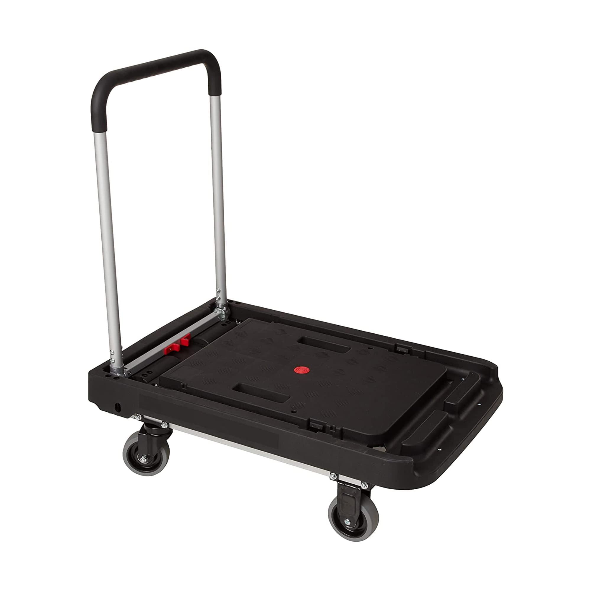 Magna Cart Flatform FFXL 500 lb Capacity Four Wheel Folding Platform Truck, Black and Aluminum