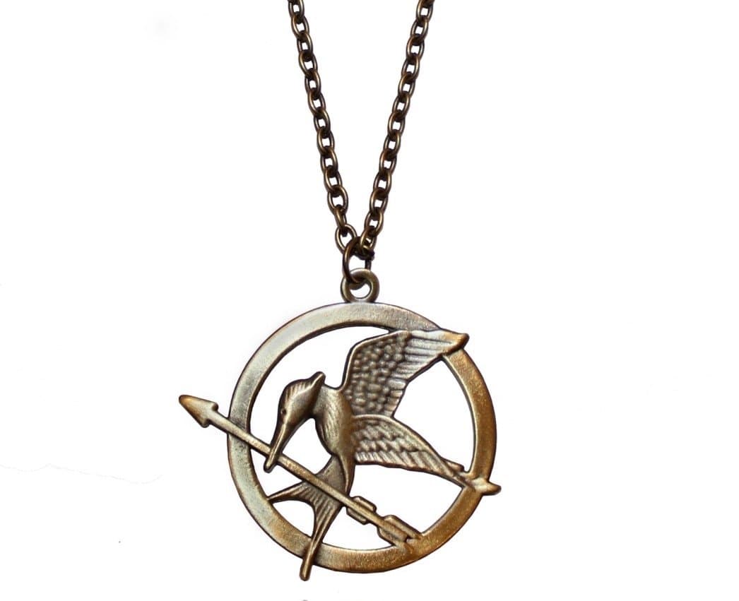 The Hunger Games Movie Necklace Single Chain "Mocking Jay"