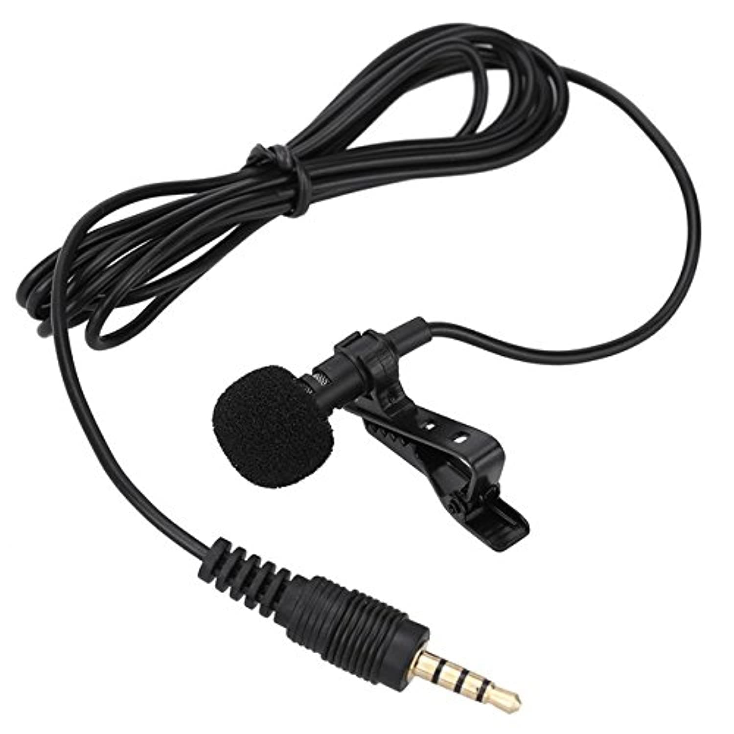 1.5m Mini Portable Microphone Condenser Clip-on Lapel Lavalier Mic Wired Mikrofo/Microfon for Phone DSLR Camera Laptop