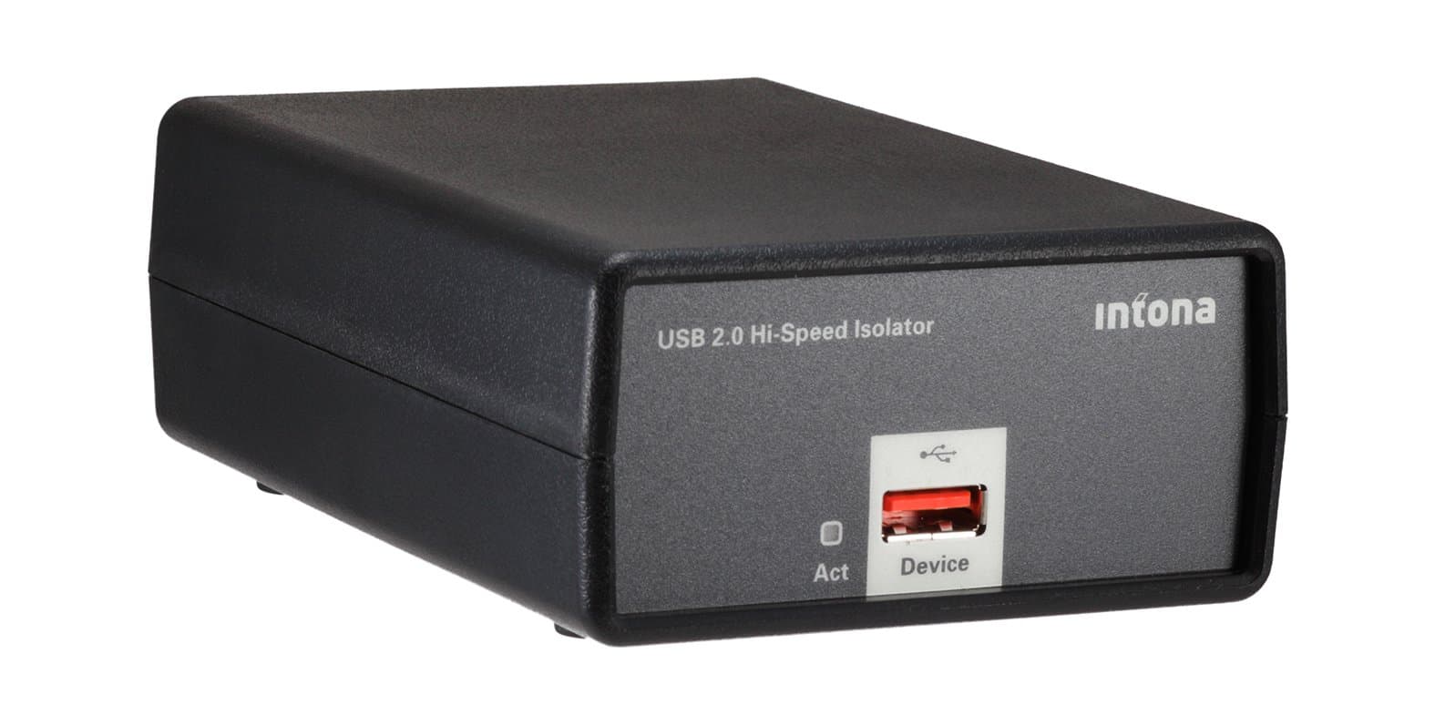 Intona USB 2.0 Hi-Speed Isolator, Industrial Version, Black, 2.500VRMS