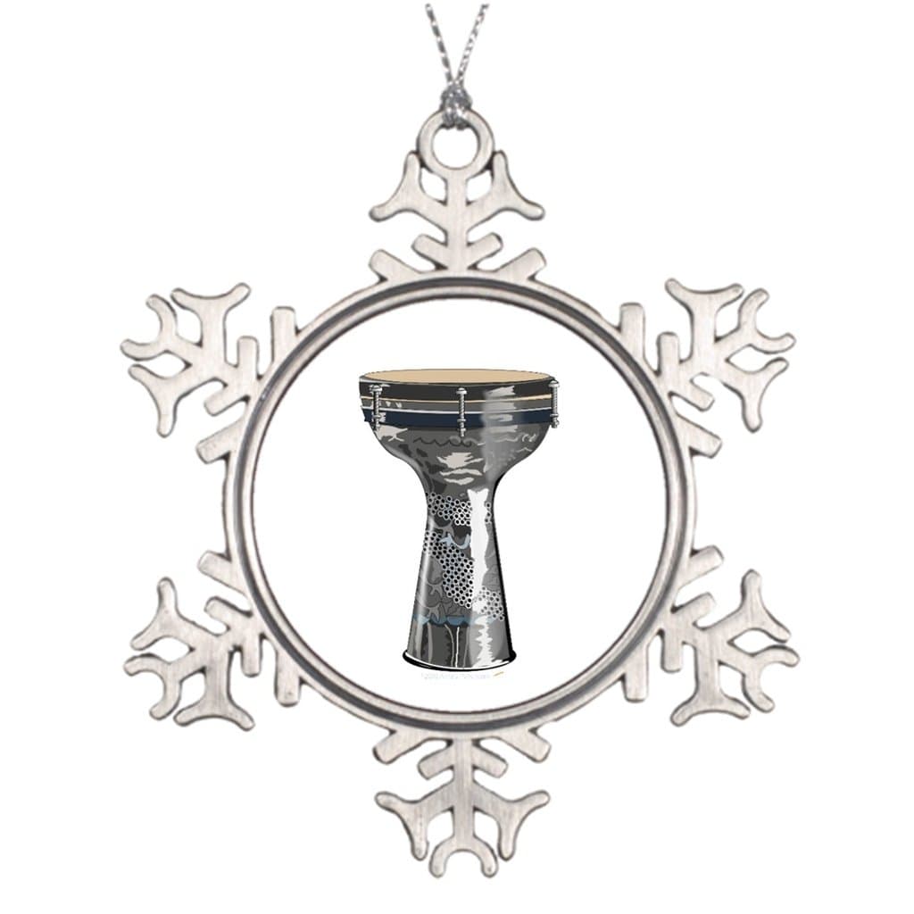 Xixitly Personalised Christmas Tree Decoration Doumbek Drum Darbuka Tombak Toubeleki Darbuka Anniversary Snowflake Ornaments