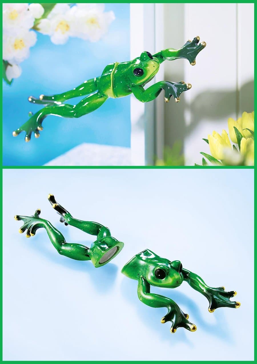 stuntman Decorative Decorative Garden Figure Magnet Frog 2 Piece Set
