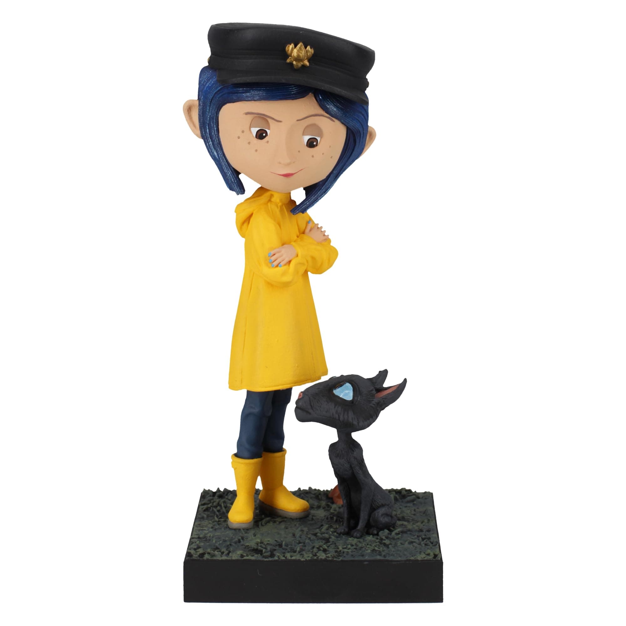 Royal Bobbles Coraline with The Cat – 6.5 Inches Tall – Collectible Bobblehead Statue