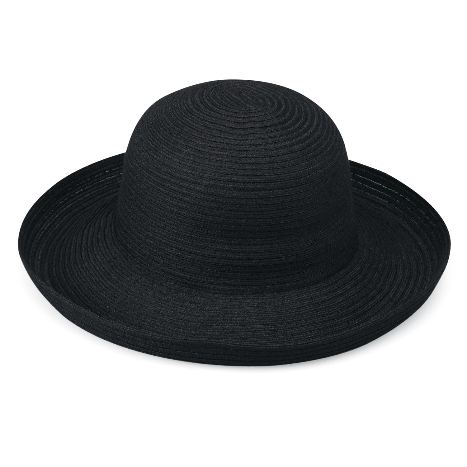 Wallaroo Hat Company – レディース シドニーサンハット – UPF 30+ 日焼け防止 パッカブルデザイン ミディアムクラウンサイズに調節可能, ブラック, One Size