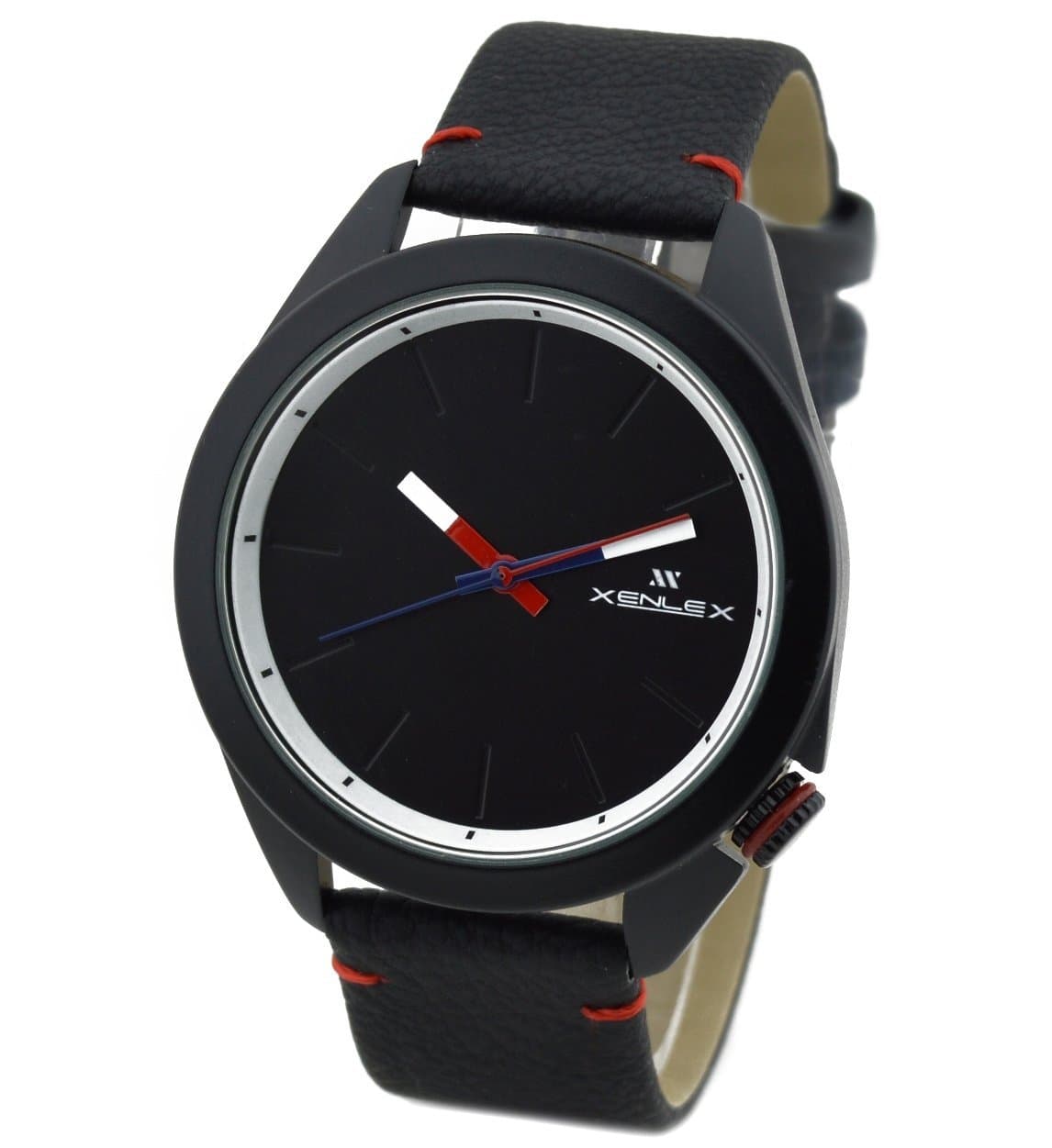 XENLEX Feldspar Analogue Black Dial Men's Strap Belt Watch -W2H013