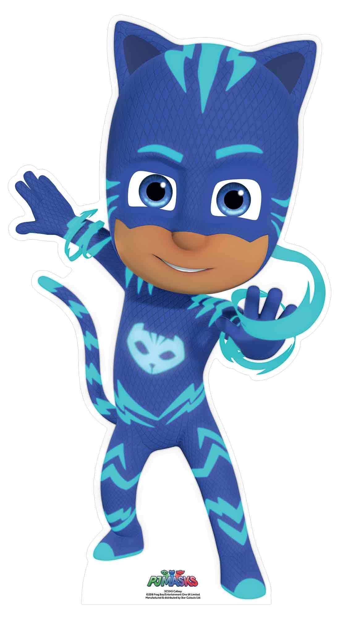 Star Cutouts Ltd SC1245 Official (Star-Mini) PJ Masks Party Cardboard Cutout 94cm Tall Perfect for Fans, Family, Collectors and Events, Catboy Small