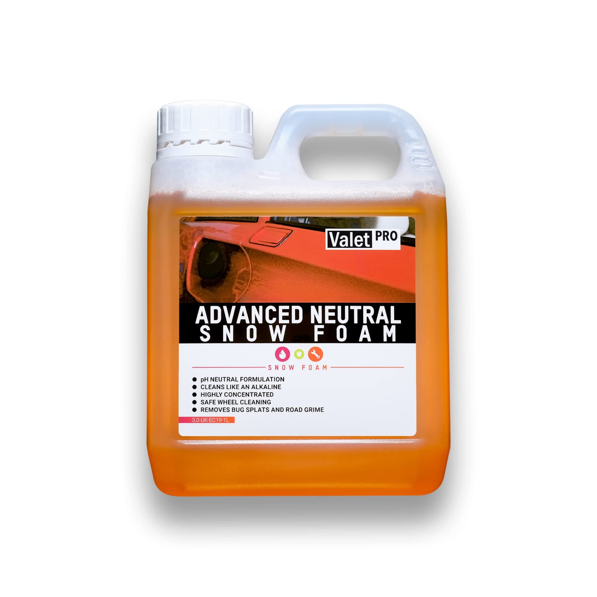 ValetPRO Advanced Neutral Snow Foam Pre-Wash Cleaner, Thick and High Foaming Formula - 1 L