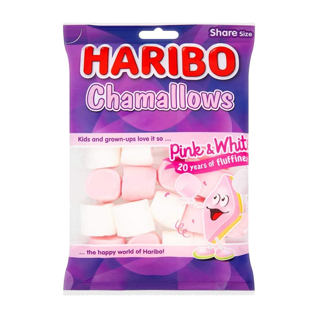 Haribo Chamallows Pink & White Marshmallow, 4.94 oz ℮ 140 g, 3 Pack