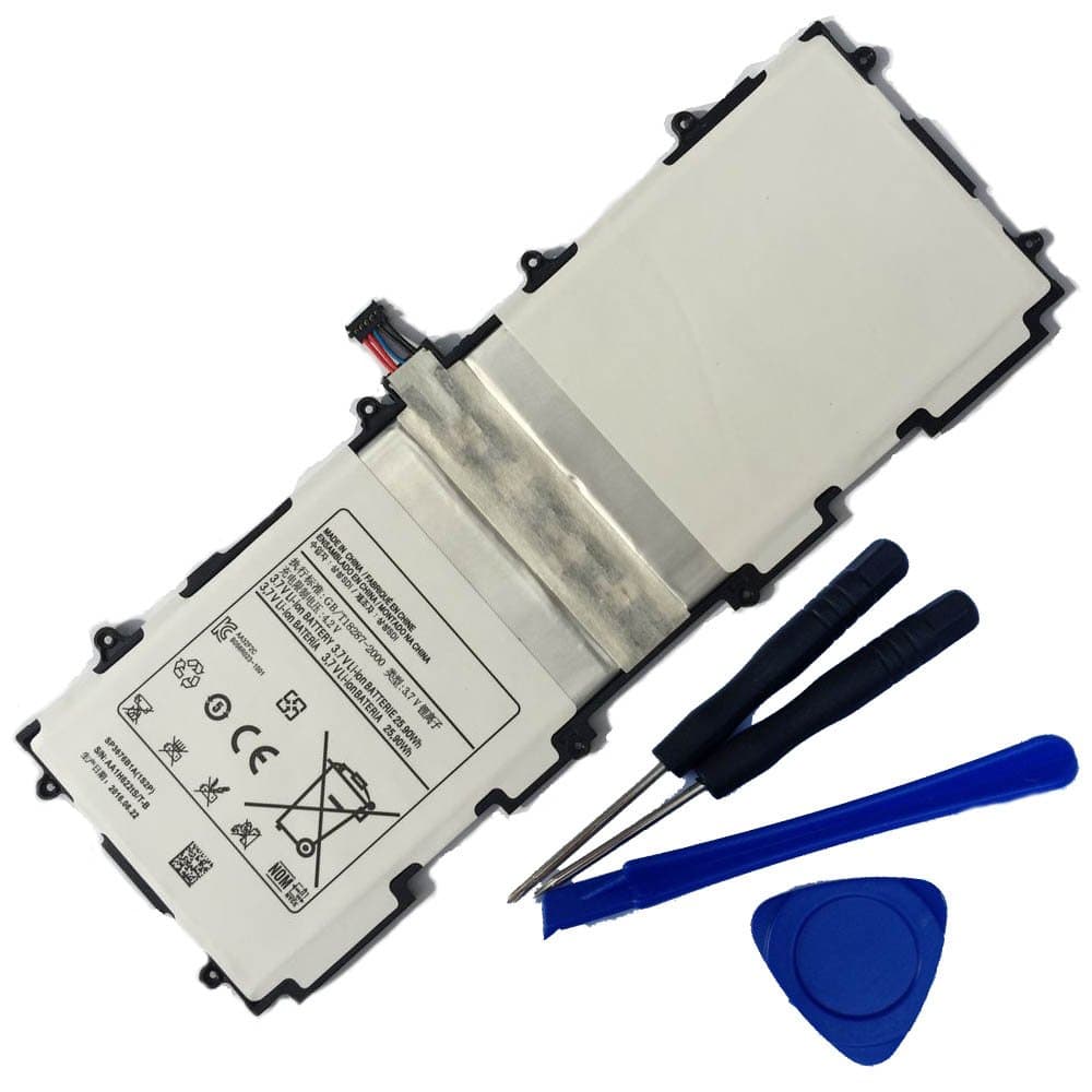 Powerforlaptop Replace Battery + Repair Tools for SP3676B1A(1S2P) Samsung Galaxy Tab 2 10.1 Series Tablet GT-P7510 GT-7511 GT-N8010 GT-P5100 GT-P5110 GT-N8000 GT-P5113 P7500 N8013 3.7V 7000mAh