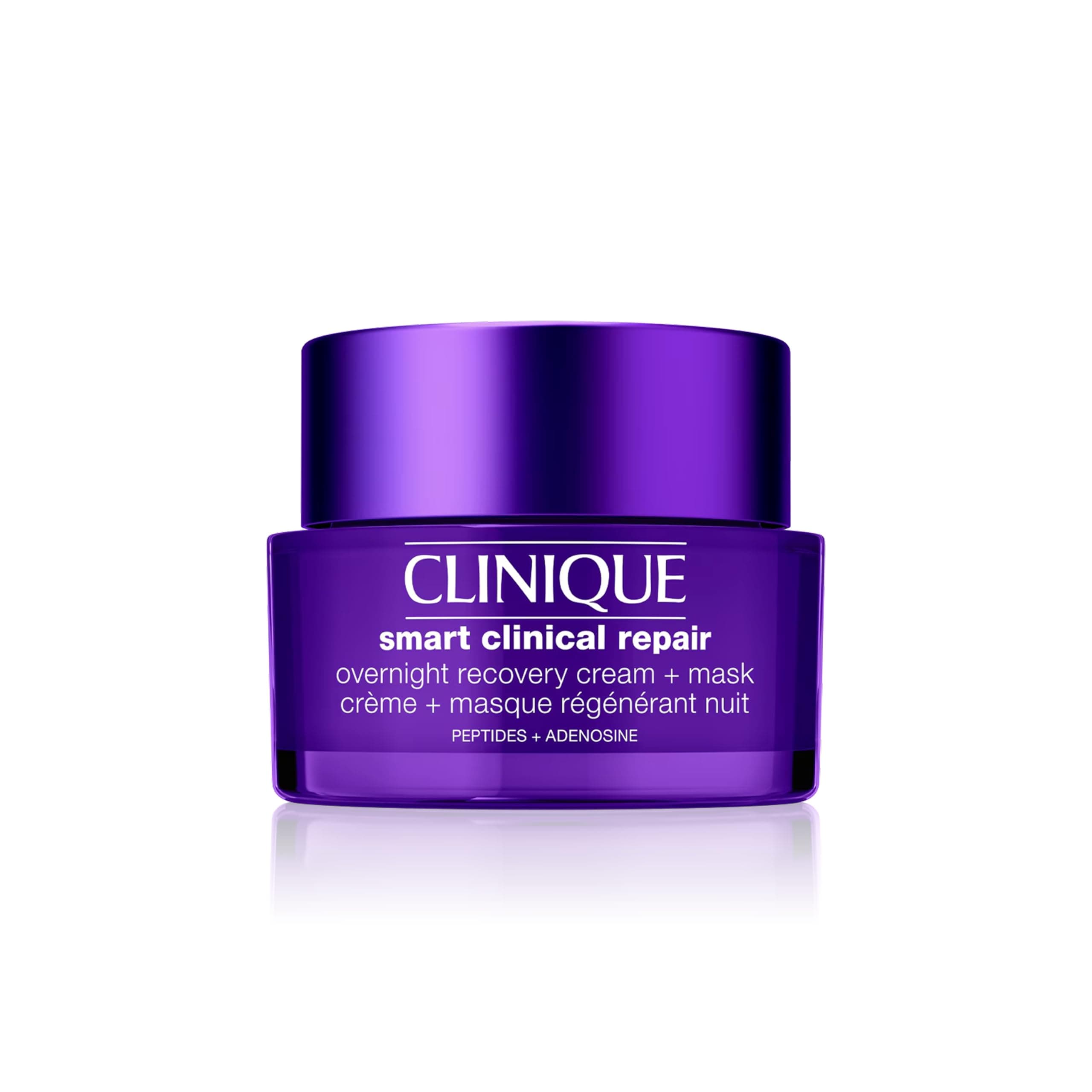 Smart Clinical Repair Overnight Recovery Cream + Mask With Adenosine, Peptides + 12% Hyaluronic Acid. Safe For Sensitive Skin.