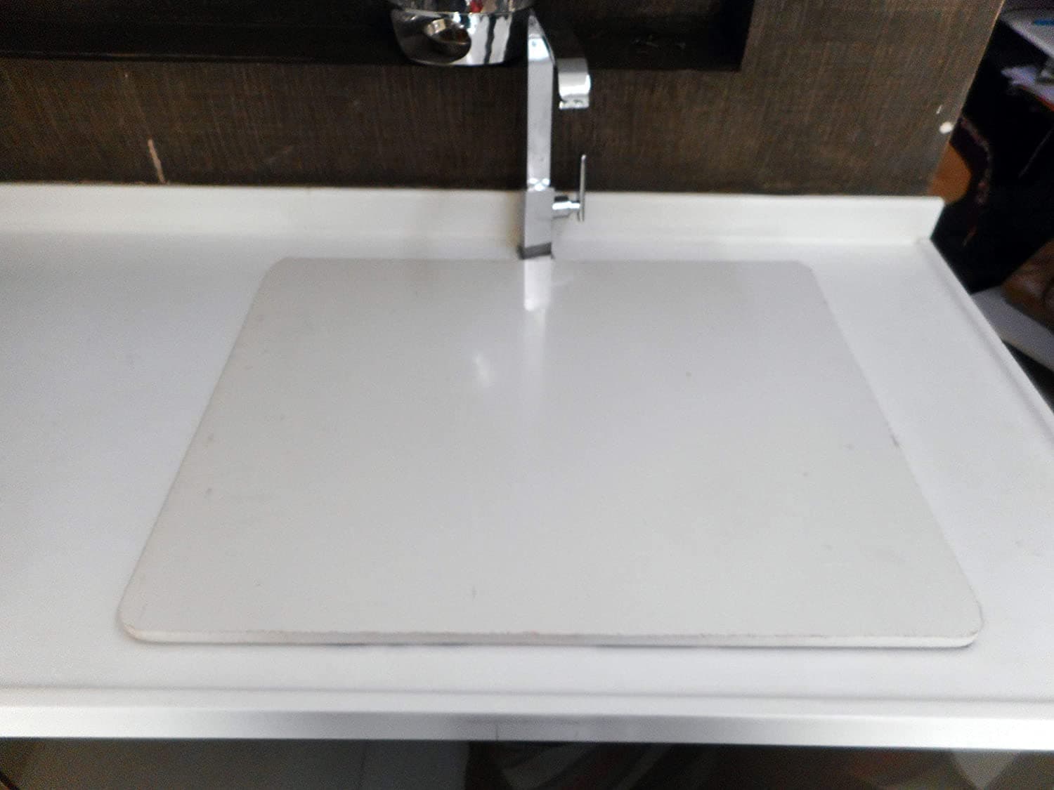 Premium Sink Cover for Small Kitchens - Milky White Color (19 x 24 x 0.19 Inches)