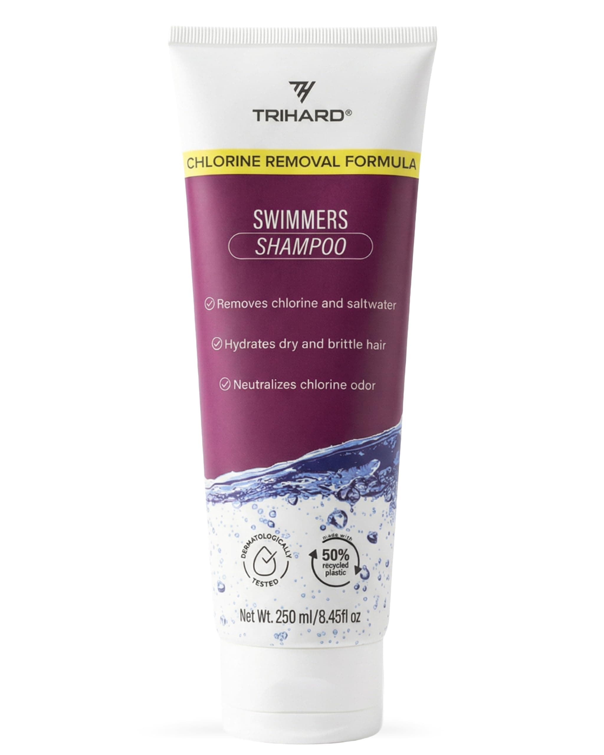 Chlorine Removal Swim Shampoo, Cleanse and Hydrate Hair from Pool and Ocean, Post Swim Chlorine and Hard Water Hair Protection