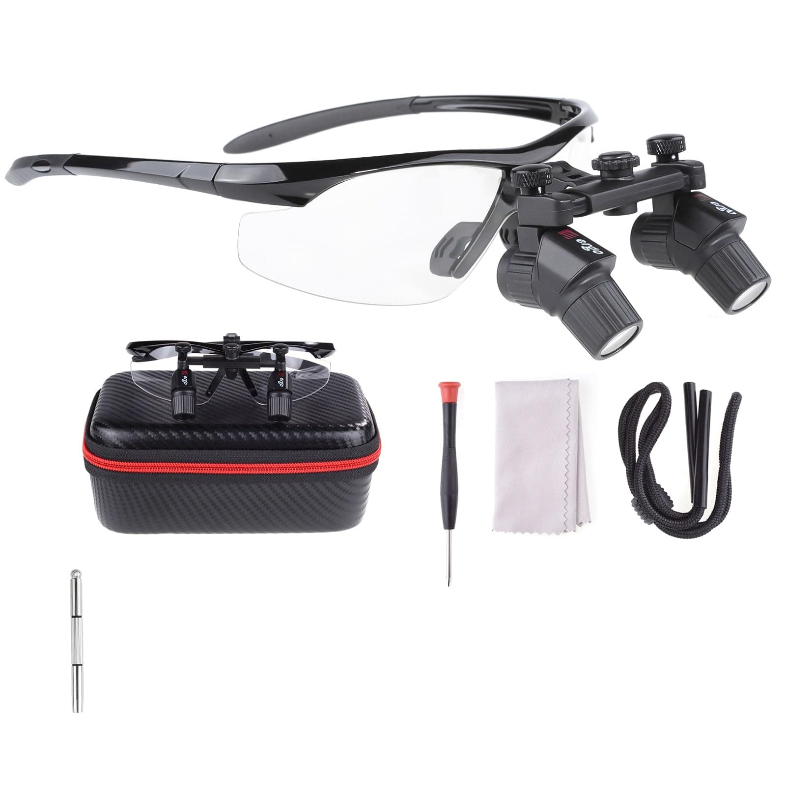 Ergo Loupe Binoculars 4X Pupil Distance Adjustable Dental Surgical Loupe