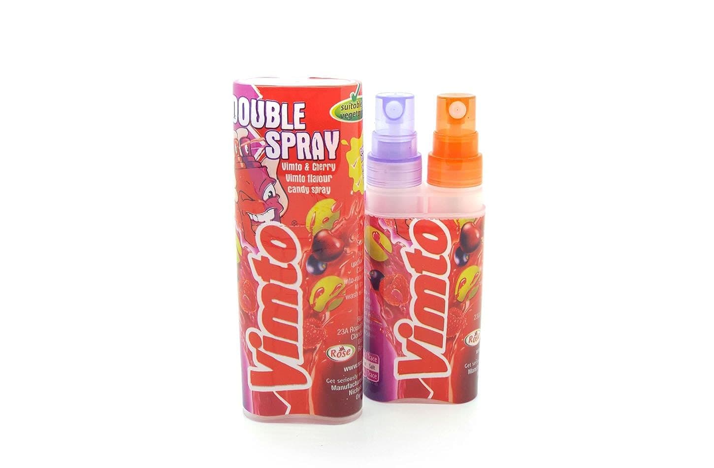Rose Confectionery: Vimto Double Spray - 15 Box Retro Sweets Candy Halal Jelly Pick and Mix
