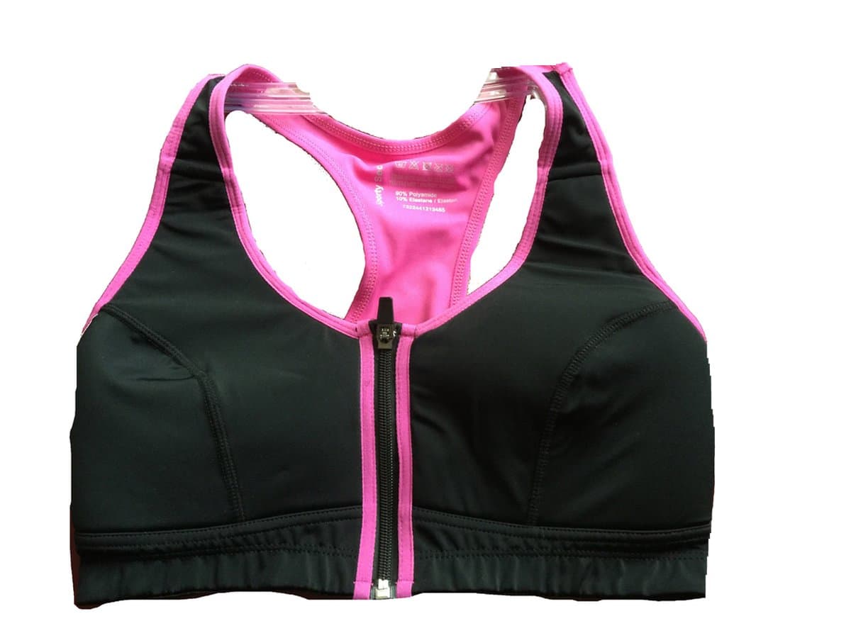 Super Quality HIGH Impact Zip Front Sports Bra 34 36 38 40 B C D DD