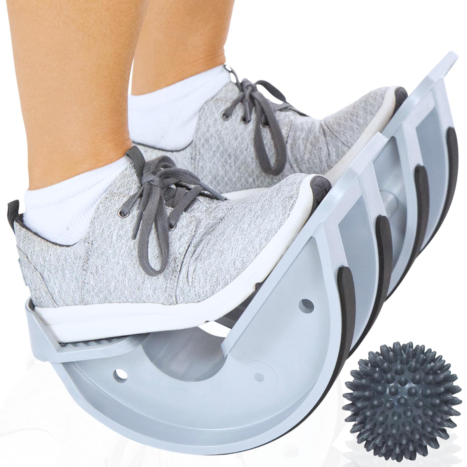 Vive Double Foot Rocker, Calf Stretcher for Achilles Tendinitis, Heel, Feet, Shin Splint, Plantar Fasciitis Pain Relief - Stretches Strained Leg Muscle, Ankle Flexibility - For Both Feet